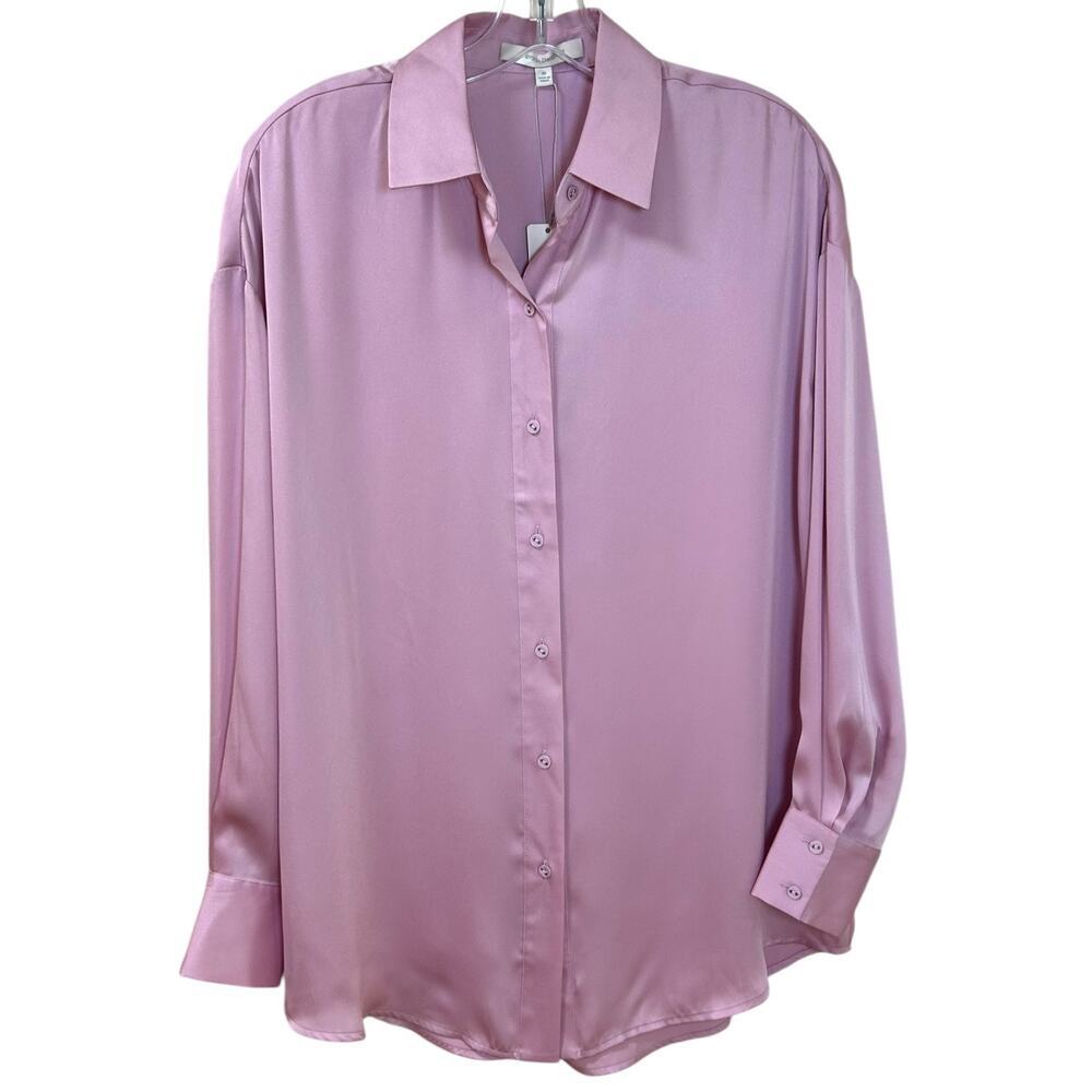 Favorite Daughter, NWT Women's The Smooth Ex-Boyfriend Shirt, Pastel Lavender XS - Picture 3 of 15